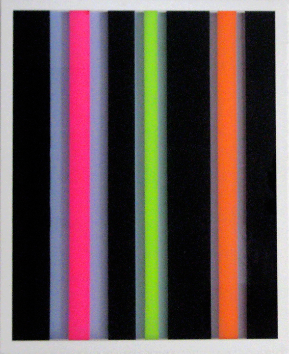 2 d Peter P. Rast AnnÑherung 1 Acryl auf Karton und hinter Glas